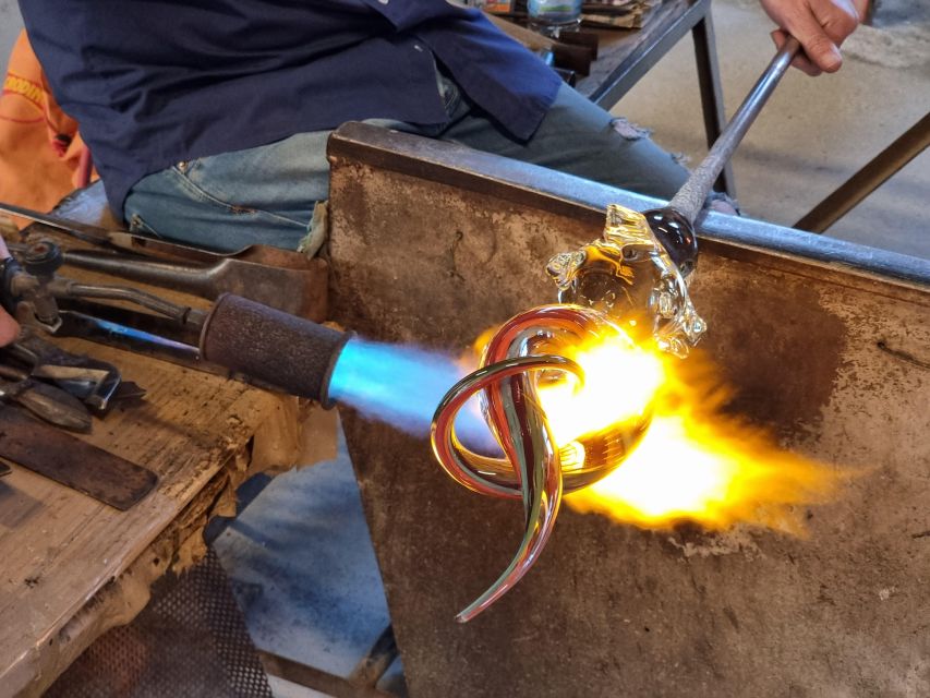 Glass Blowing Show Visit Murano Glass Factory & Showroom OMG - Watching molten glass become a vase and horse