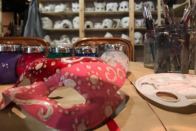 Mask Workshop - Paint Your Own Venetian Mask in Venice, Italy - Choosing your mask at Campo San Tomà