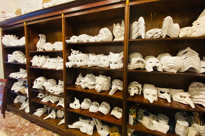 Mask Workshop - Paint Your Own Venetian Mask in Venice, Italy - The shared studio and group size