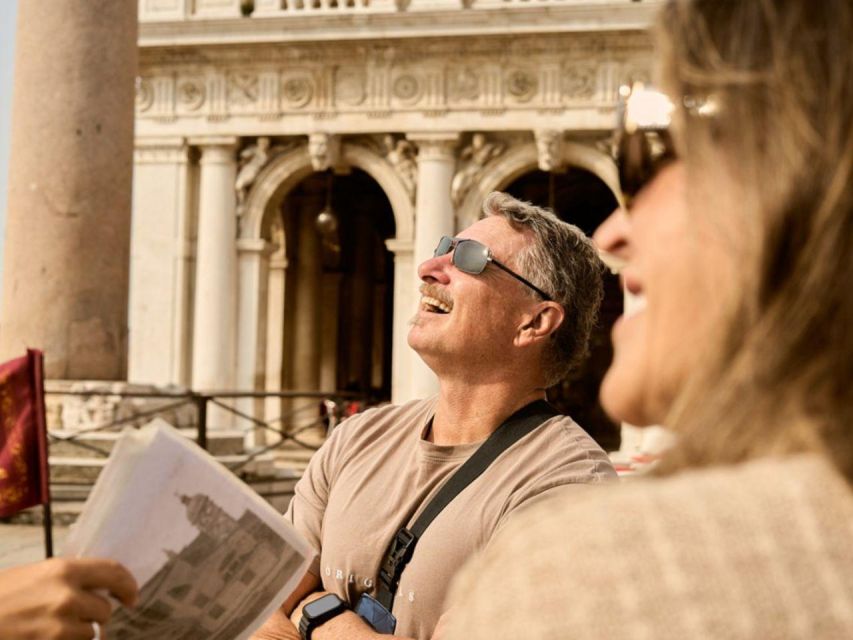 Venice: Doge's Palace & Basilica Tour with Terraces Sky Walk - Meeting beneath the winged lion