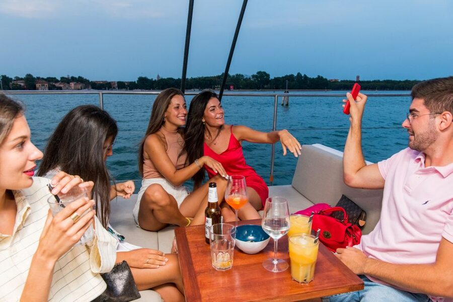 Venice: Lagoon Catamaran Cruise with Music and Drinks - A drink, music, and the mood on board