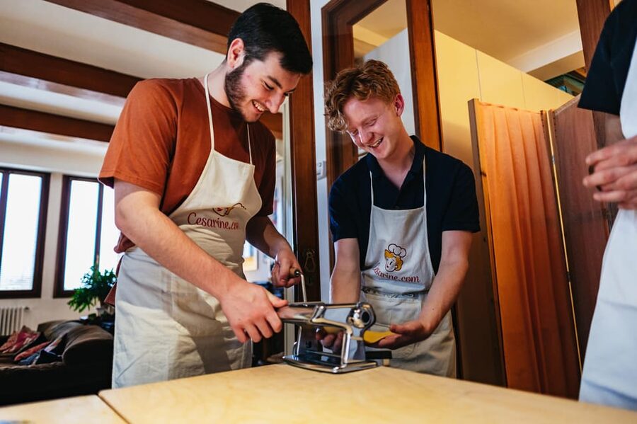 Venice: Pasta and Tiramisu Cooking Class at a Local's Home - Rolling fresh pasta by hand