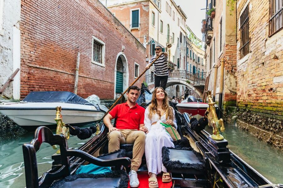 Venice: Private Gondola Ride along Grand Canal - La Fenice, Peggy Guggenheim, and the side canals