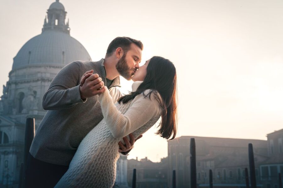 Venice: Private Gondola Ride with Photo Shoot - Quiet canals, changing weather, and flexible plans