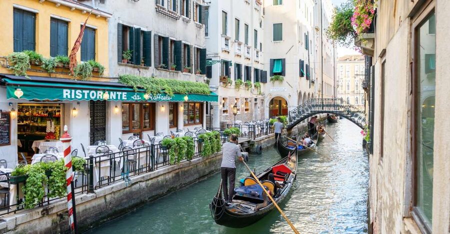 Venice: Shared Gondola Ride through the Lagoon City - The first stretch through Venice’s smaller canals