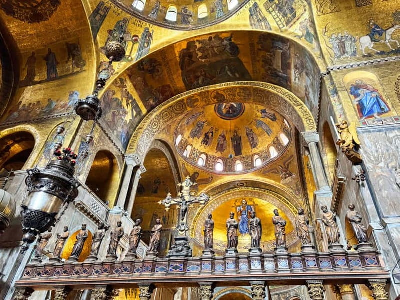 Venice: St. Mark's Basilica Guided Tour and Terrace Option - The Treasury and its guarded objects